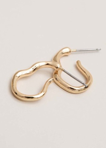 Phase Eight Gold Irregular Hoop Jewellery Gold Canada | UJDTKZ-015